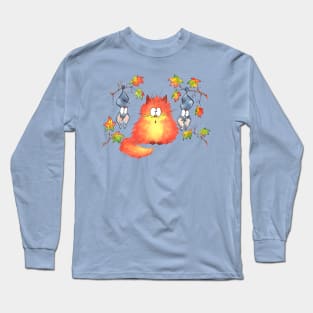 Cat and Bats Long Sleeve T-Shirt